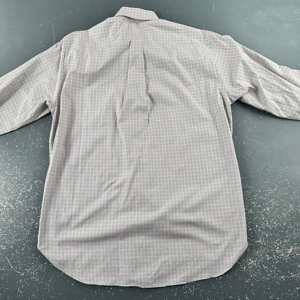 VTG Brooks Brothers Shirt Men Med Micro Check Egyptian Cotton Country Club EUC - Picture 8 of 8